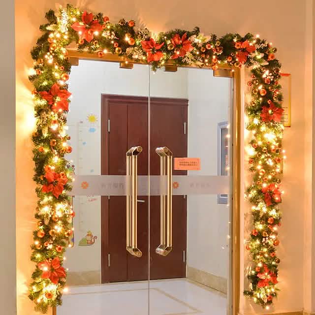 2.7 Meter Christmas Rattan Garland Decorative by DailySale