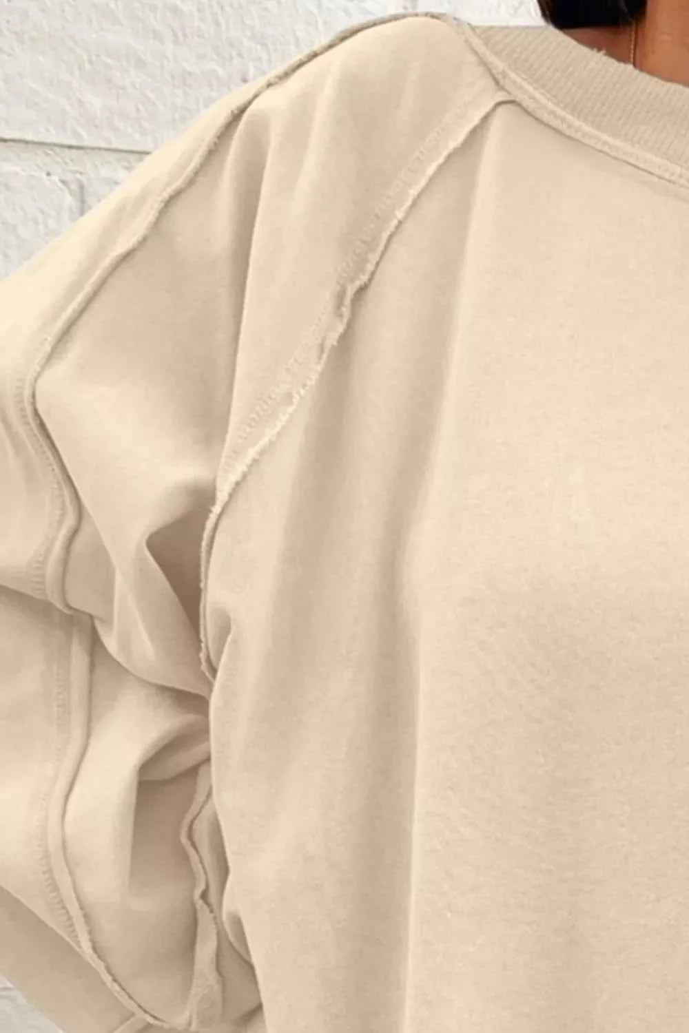 Oversized Long Sleeve Crewneck Sweatshirt