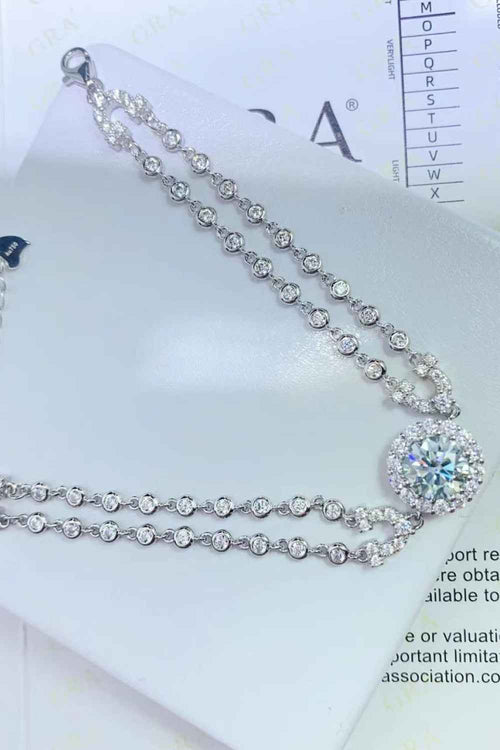 2 Carat Moissanite Double-Layered Bracelet by Wild and Free Boutique