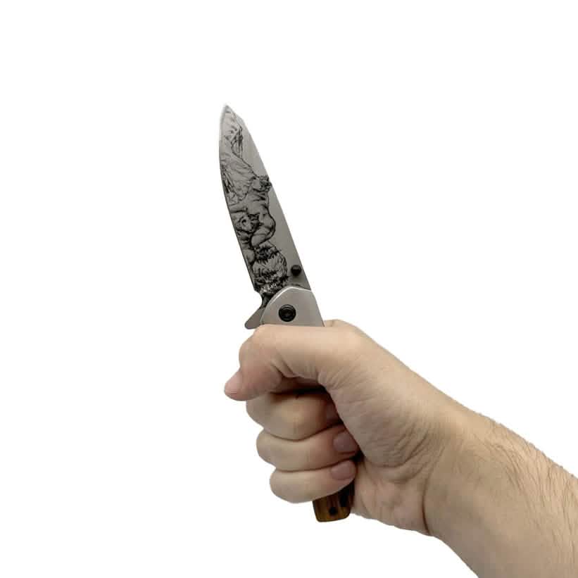 2-Pack: 3.5" Spring Assisted Knife Drop Point Blade by DailySale
