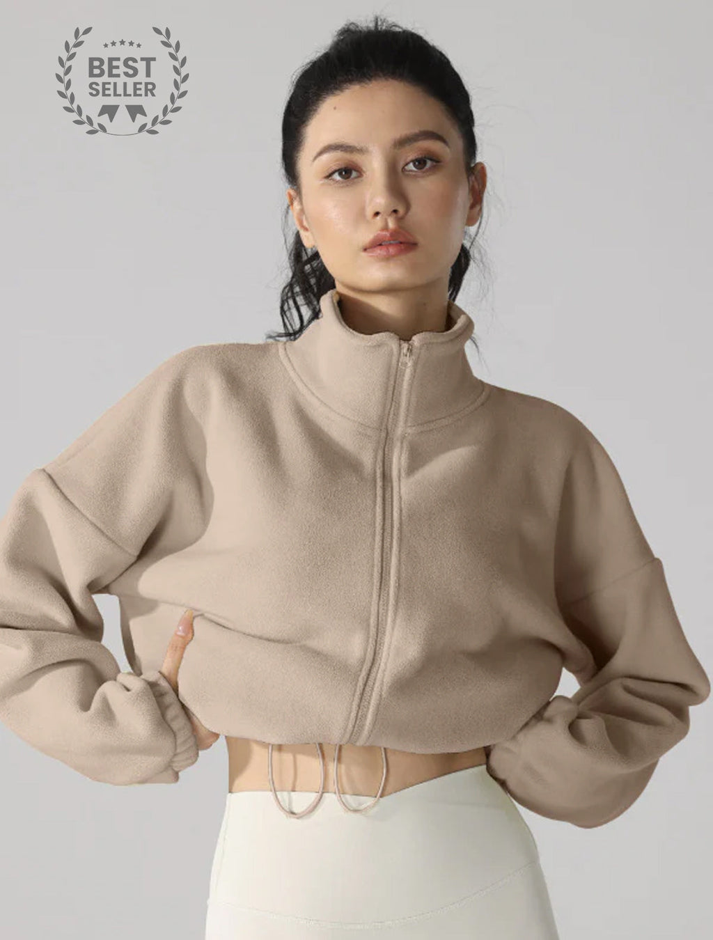 High Neck Fleece Jacket - Goddess Imports Marketplace