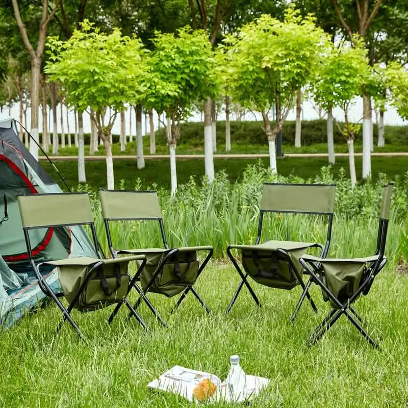 4-Piece: Folding Outdoor Chair with Storage Bag by DailySale
