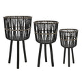 Bamboo Tripod Base Planters by Terra Cotta Botanical Boutique