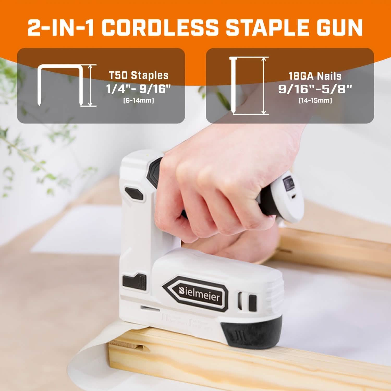 Bielmeier 20V Cordless 2-in-1 Stapler & Brad Nailer by DailySale