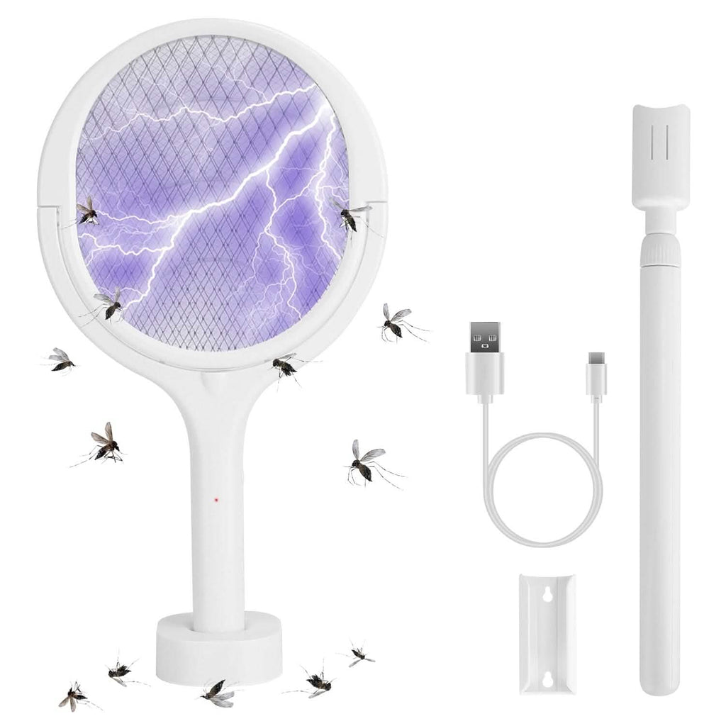 3-in-1 90º Rotating Electric Bug Zapper Racket by DailySale