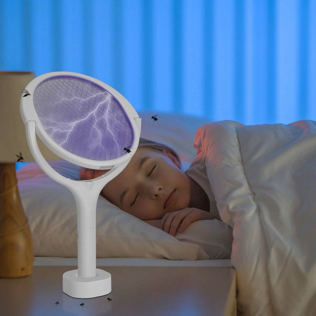 3-in-1 90º Rotating Electric Bug Zapper Racket by DailySale