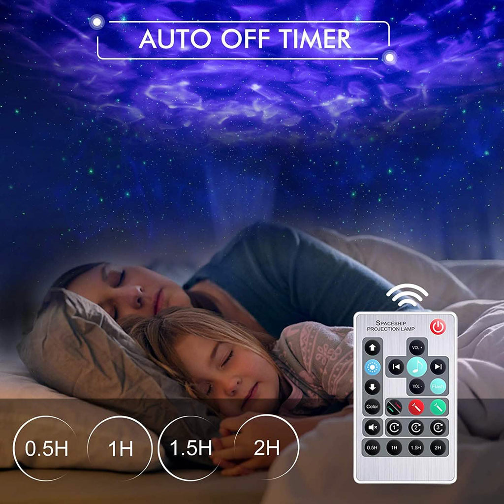 3-in-1 Galaxy Night Light Projector with Remote Control by DailySale
