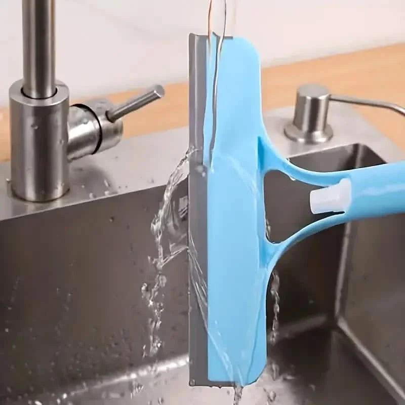 3-in-1 Handheld Glass Cleaner with Scraper & Sprayer - Versatile Window Wipe by DailySale