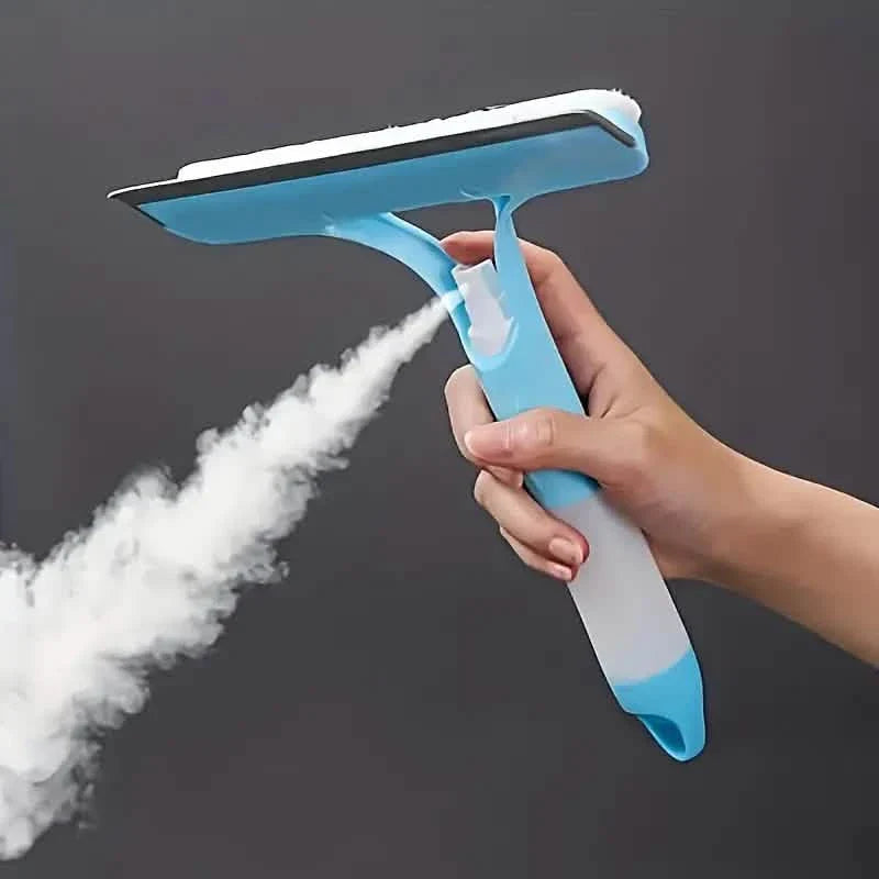 3-in-1 Handheld Glass Cleaner with Scraper & Sprayer - Versatile Window Wipe by DailySale