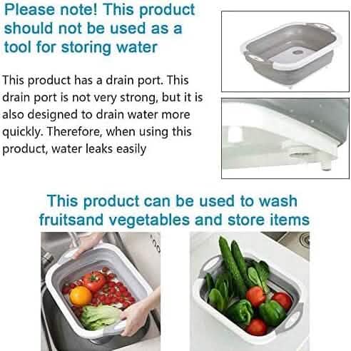 3-in-1 Multifunctional Foldable Cutting Board by DailySale