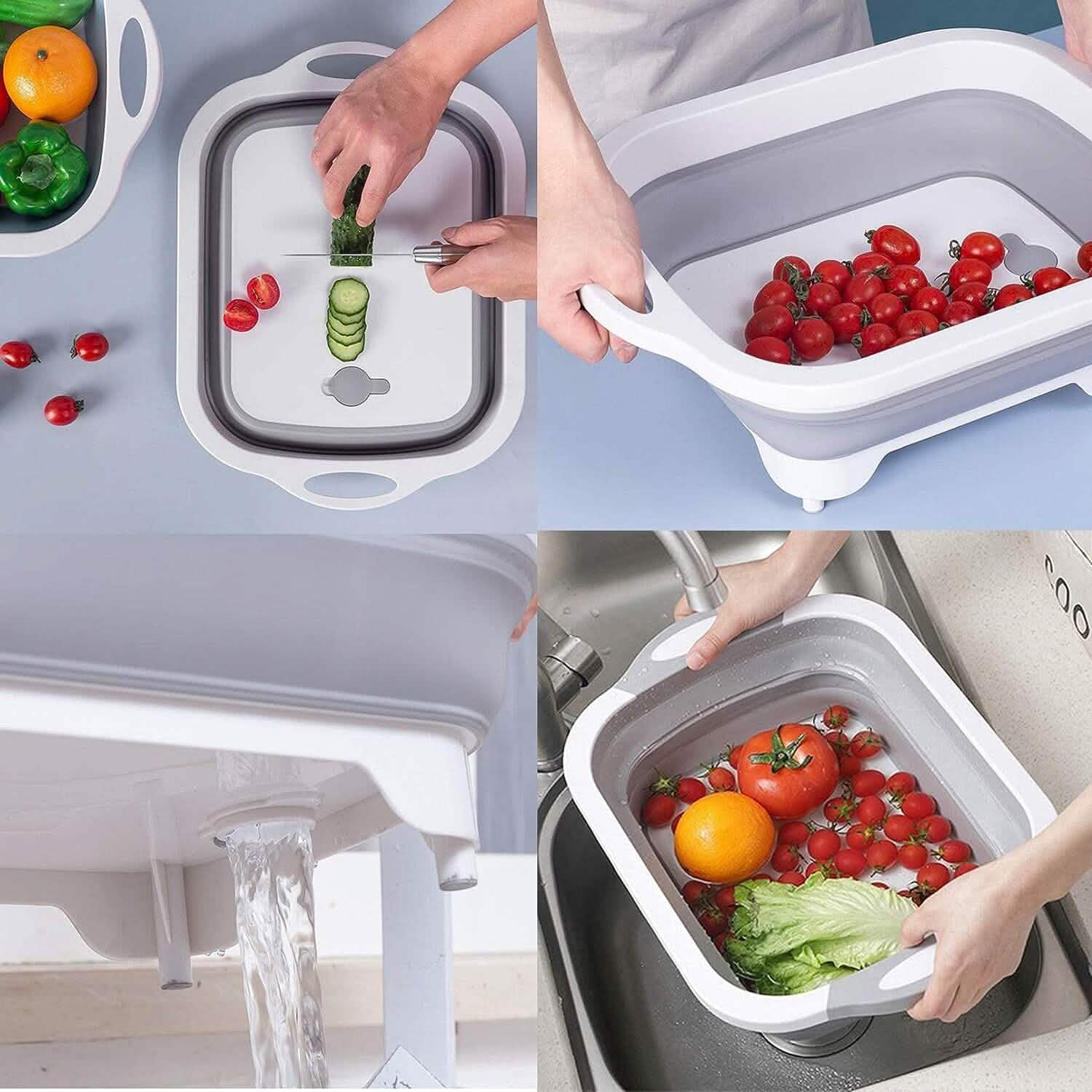 3-in-1 Multifunctional Foldable Cutting Board by DailySale