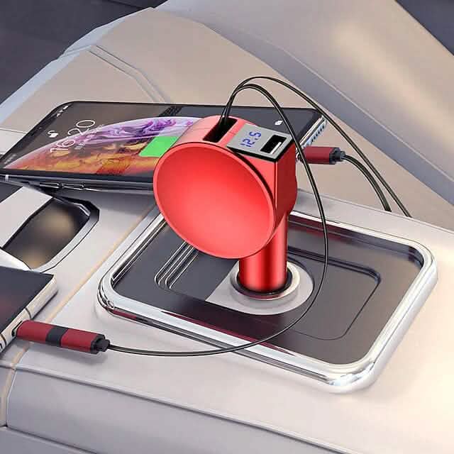 3-in-1 Retractable Car Phone Charger by DailySale