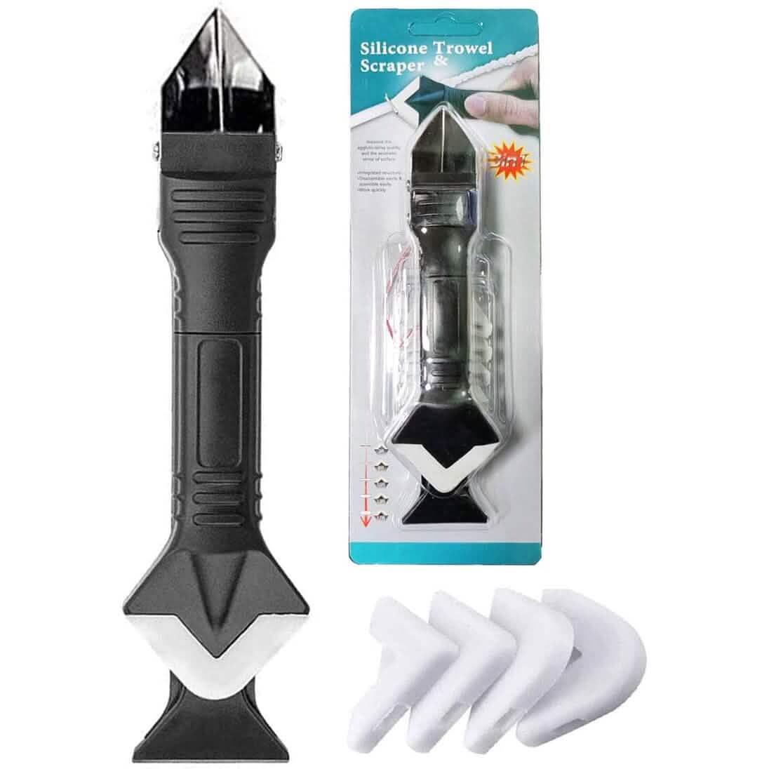 3-in-1 Stainless Steelhead Caulk Remover and Sealant Scraper by DailySale