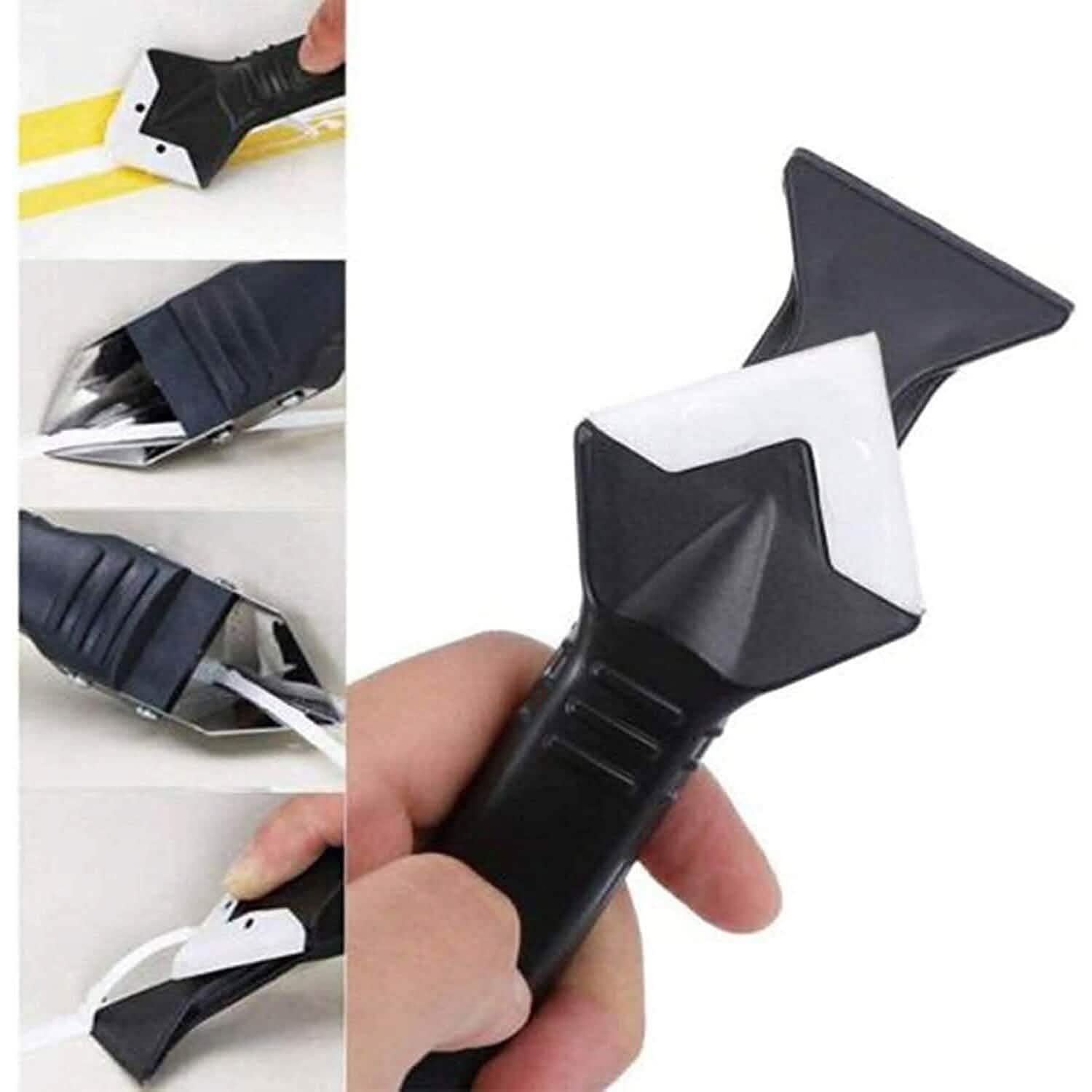 3-in-1 Stainless Steelhead Caulk Remover and Sealant Scraper by DailySale