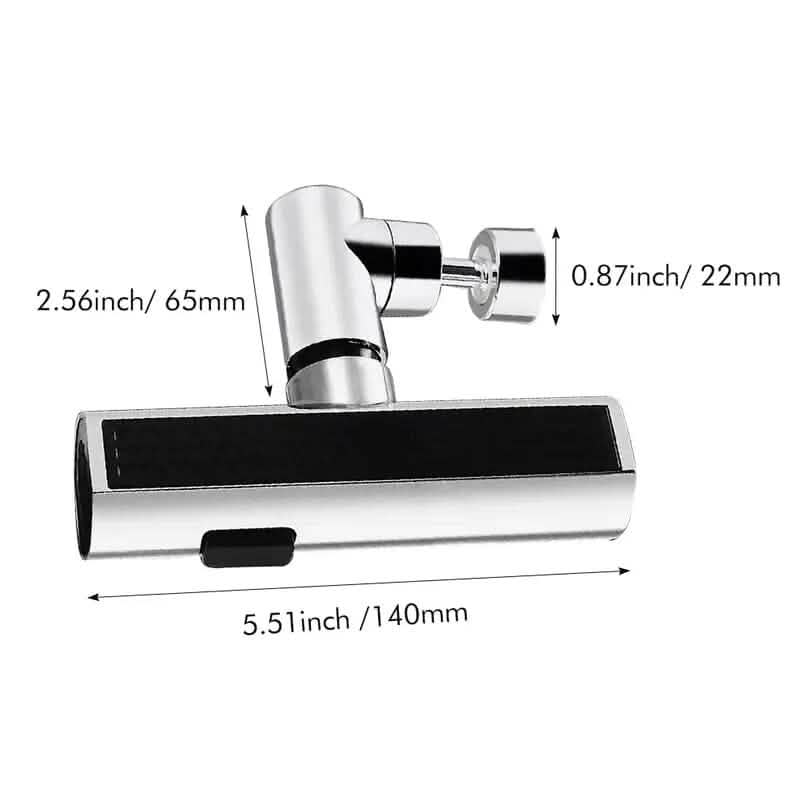 3-Mode Leakproof Sink Faucet Adapter - Durable Copper Construction for Kitchen and Bathroom by DailySale