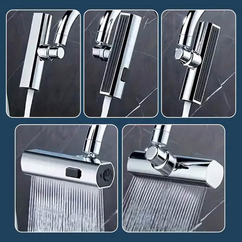 3-Mode Leakproof Sink Faucet Adapter - Durable Copper Construction for Kitchen and Bathroom by DailySale