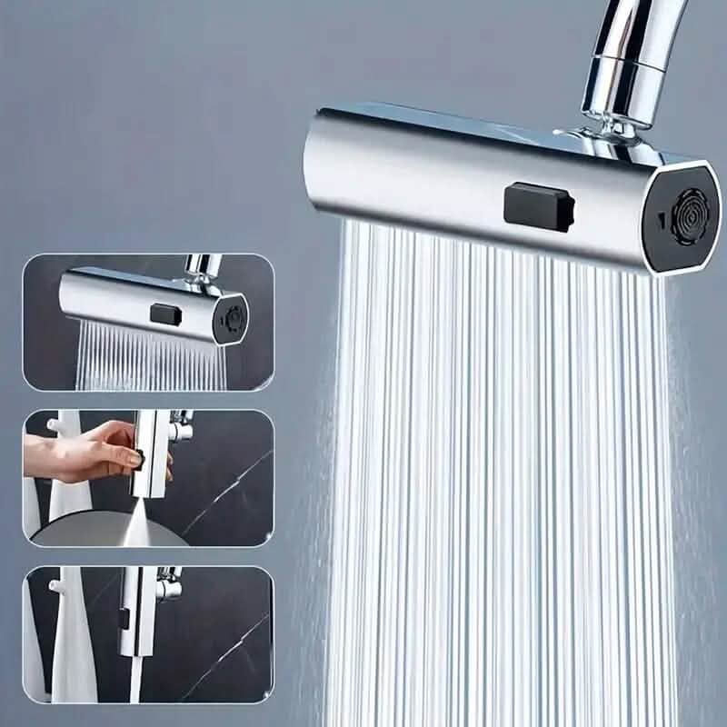 3-Mode Leakproof Sink Faucet Adapter - Durable Copper Construction for Kitchen and Bathroom by DailySale