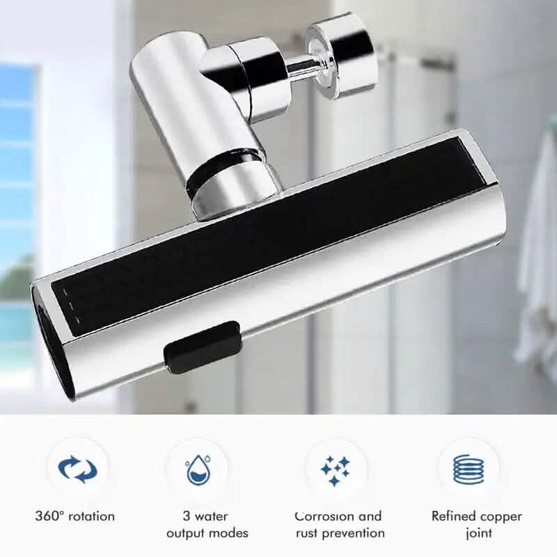 3-Mode Leakproof Sink Faucet Adapter - Durable Copper Construction for Kitchen and Bathroom by DailySale