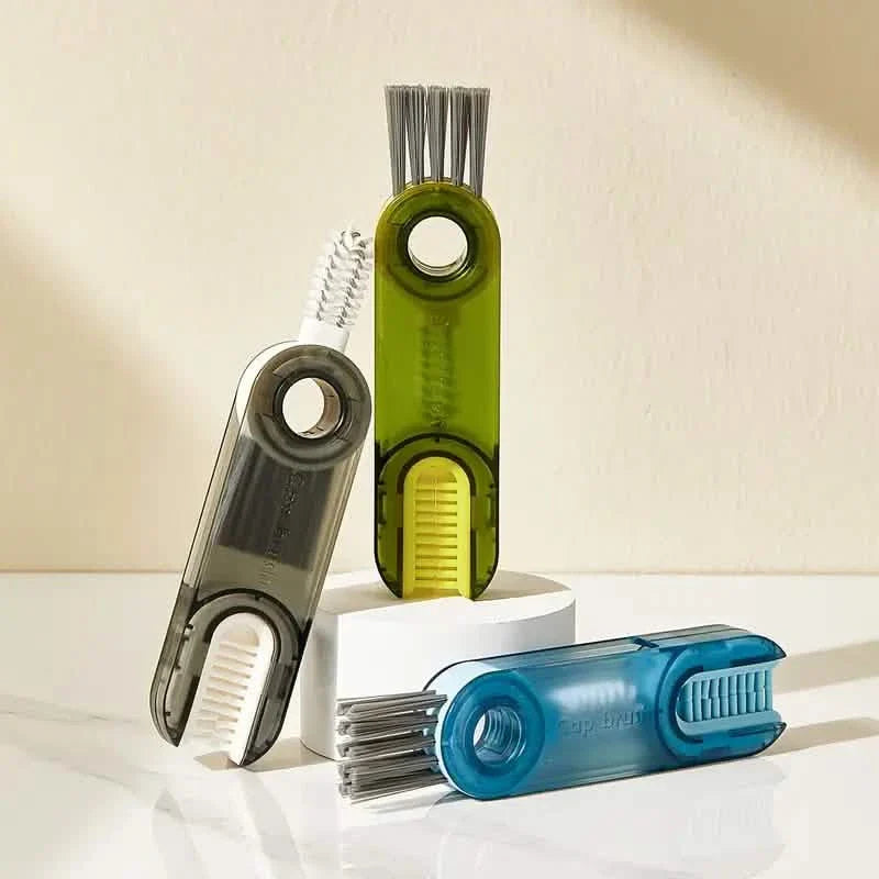 3-Pack: 3-in-1 Tiny Bottle Cup Lid Detail Brush by DailySale