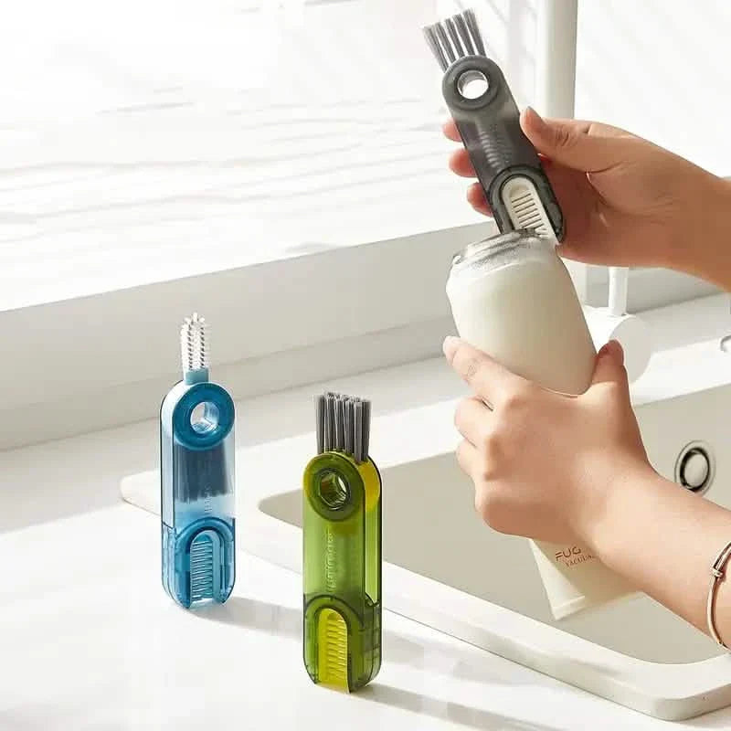 3-Pack: 3-in-1 Tiny Bottle Cup Lid Detail Brush by DailySale