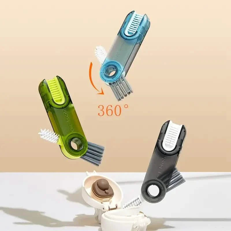 3-Pack: 3-in-1 Tiny Bottle Cup Lid Detail Brush by DailySale