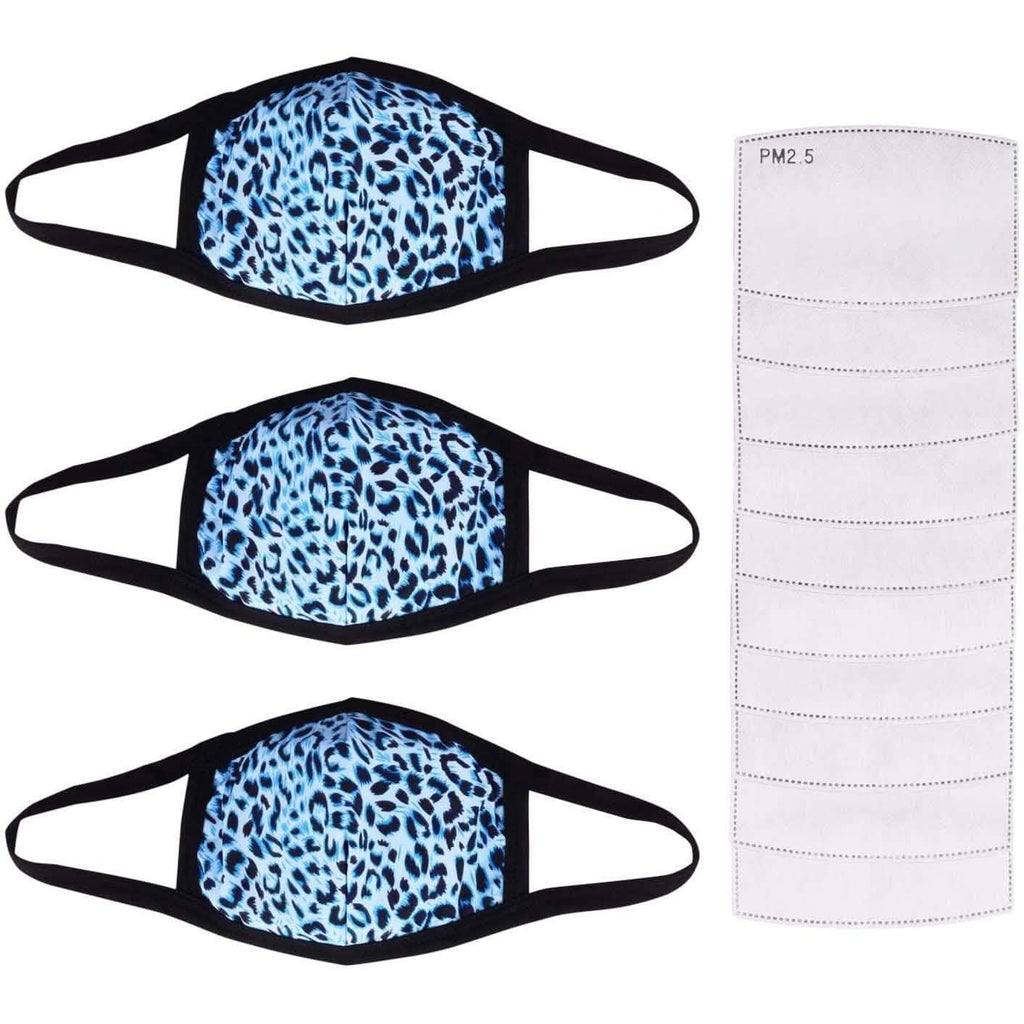 3-Pack: Adult Cotton Reusable Face Masks with 10 Filters by DailySale