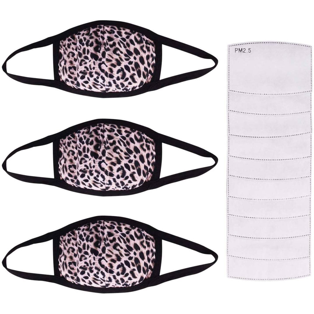 3-Pack: Adult Cotton Reusable Face Masks with 10 Filters by DailySale
