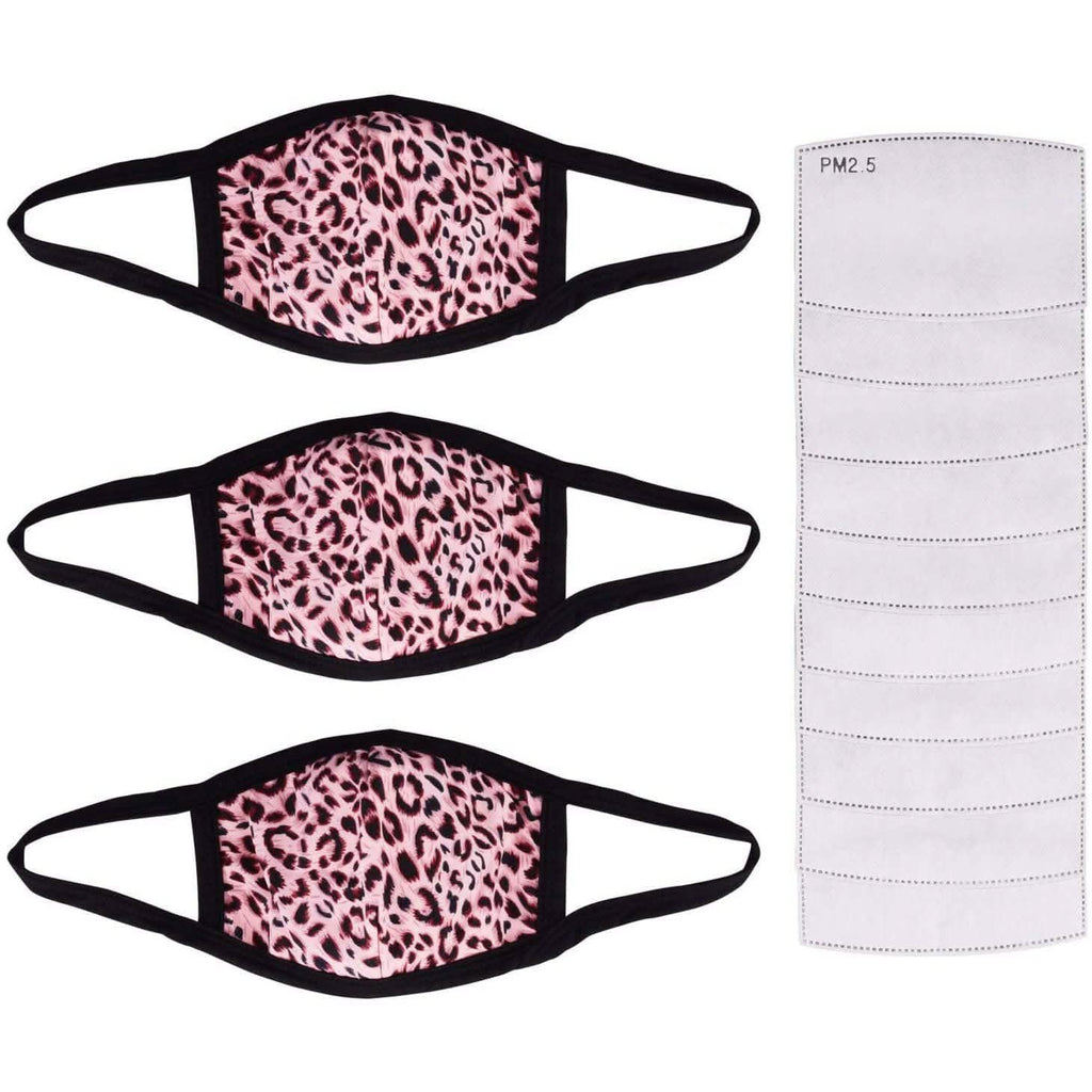 3-Pack: Adult Cotton Reusable Face Masks with 10 Filters by DailySale