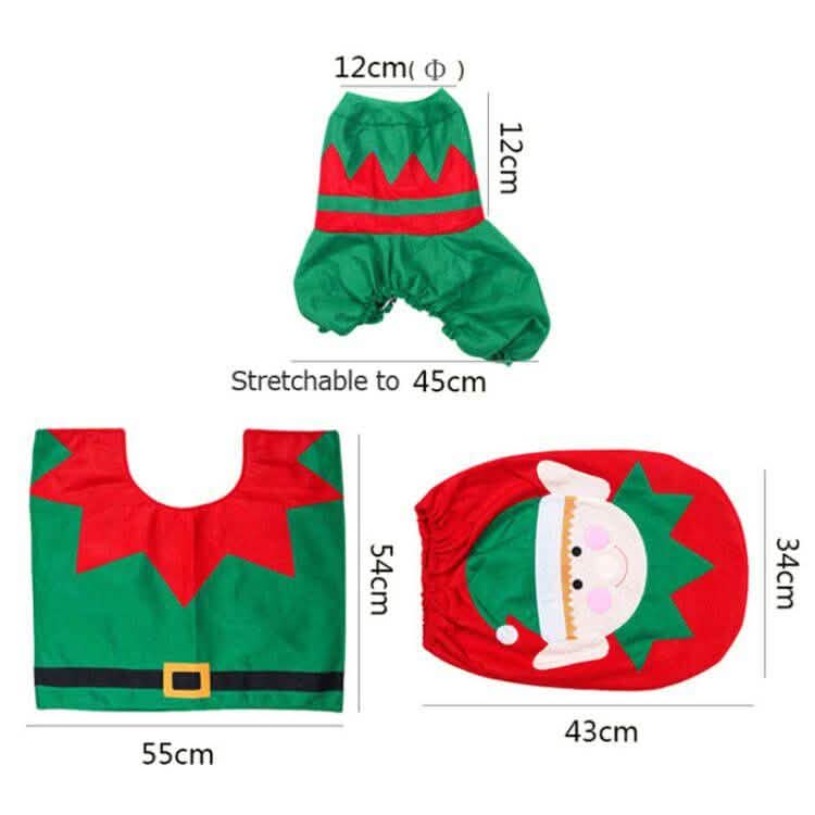 3-Pack: Christmas Fancy Christmas Home Bathroom Decor Set by DailySale