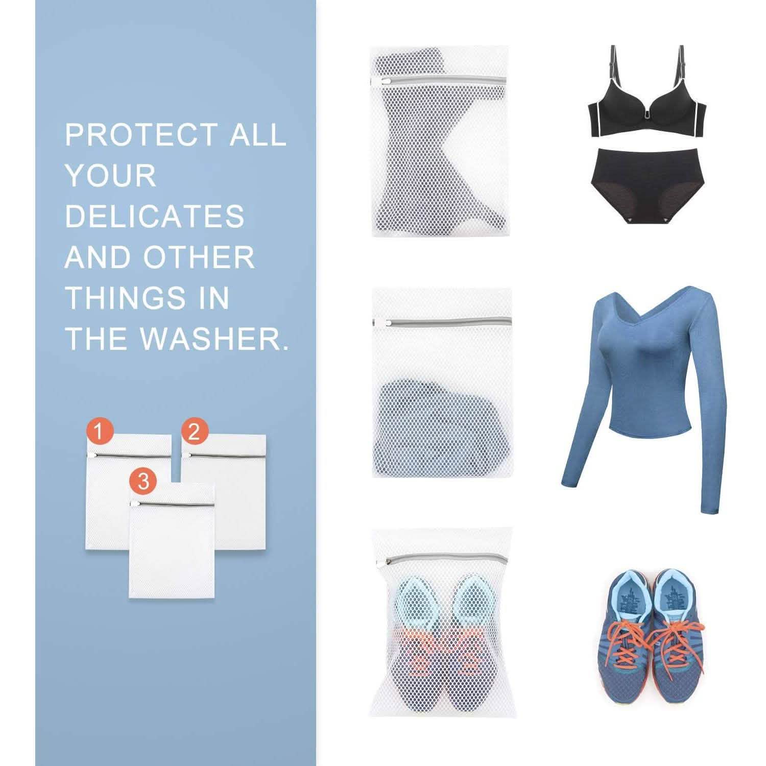 3-Pack: Durable Honeycomb Mesh Laundry Bags by DailySale