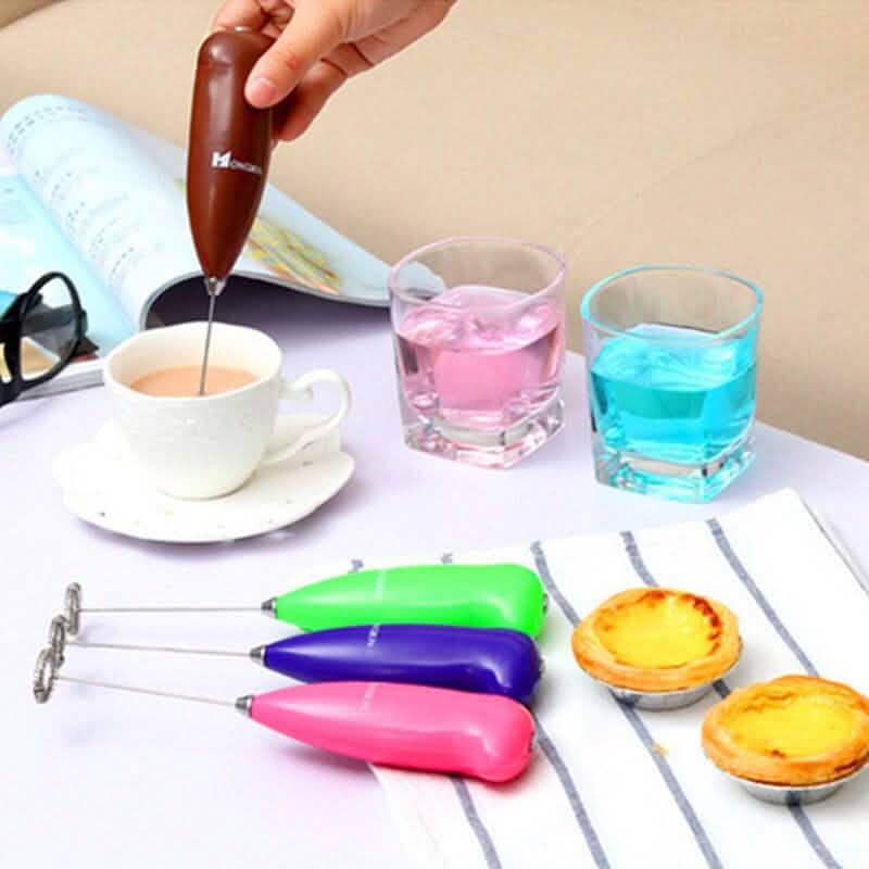 3-Pack: Electric Milk Frother Handheld Whisk by DailySale