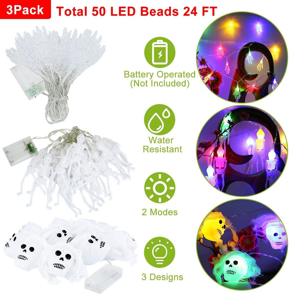 3-Pack: Halloween String Light Decorations by DailySale