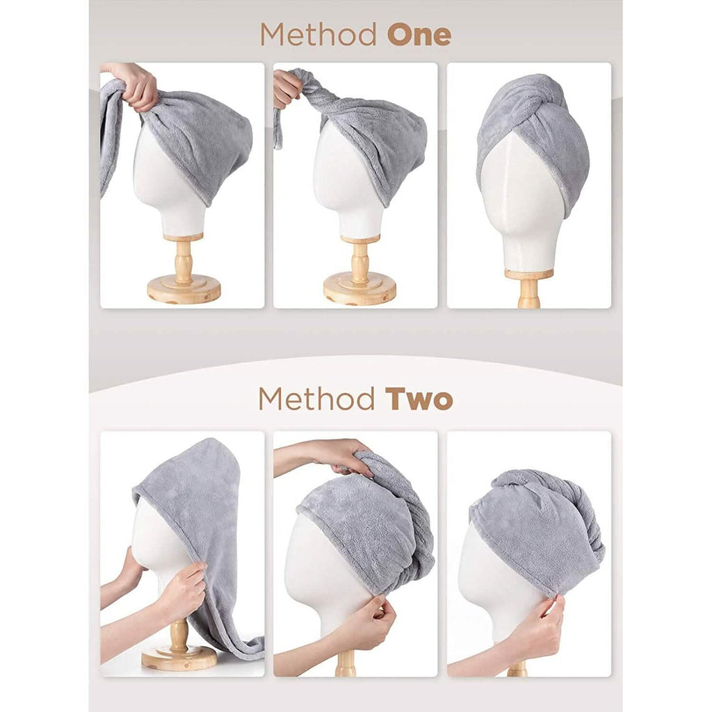 3-Pack: Hicober Microfiber Hair Towel by DailySale