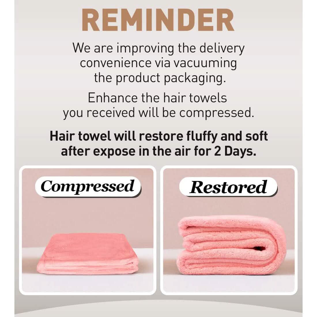 3-Pack: Hicober Microfiber Hair Towel by DailySale