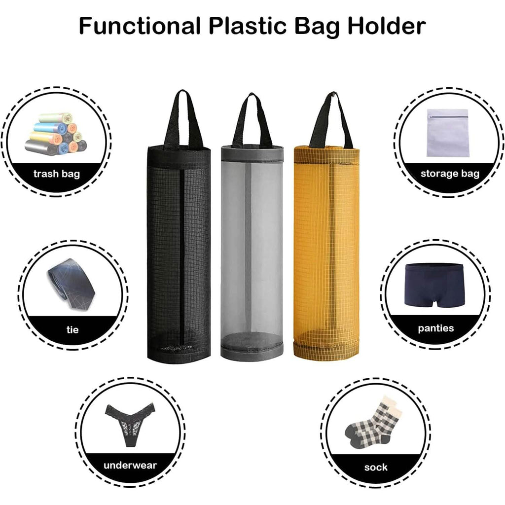 3-Pack: Plastic Mesh Grocery Bag Holder by DailySale