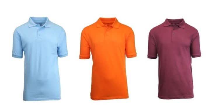 3-Pack: Short Sleeve Pique Polos in Assorted Colors - Size: XL by DailySale