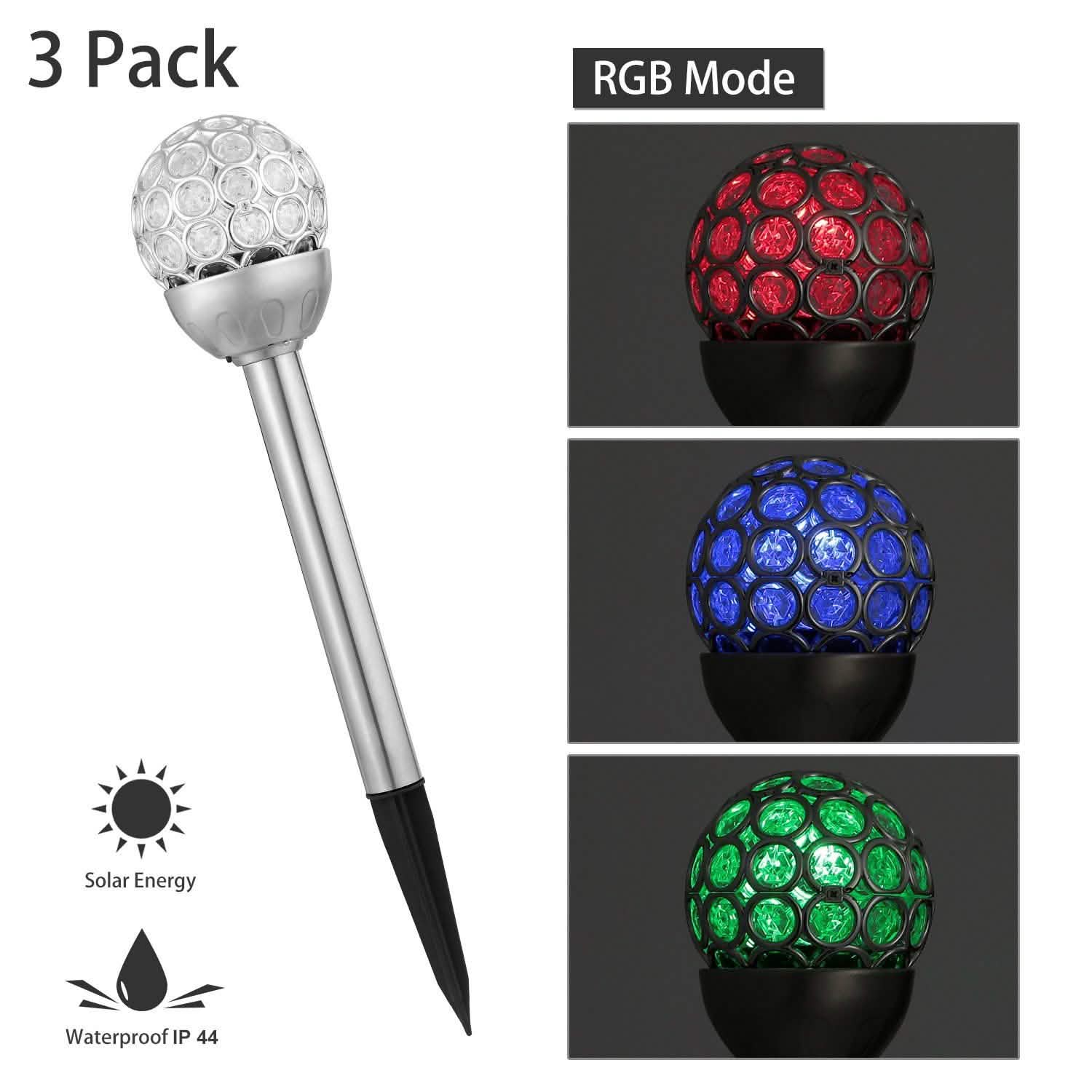 3-Pack: Solarek Outdoor Solar Lights by DailySale