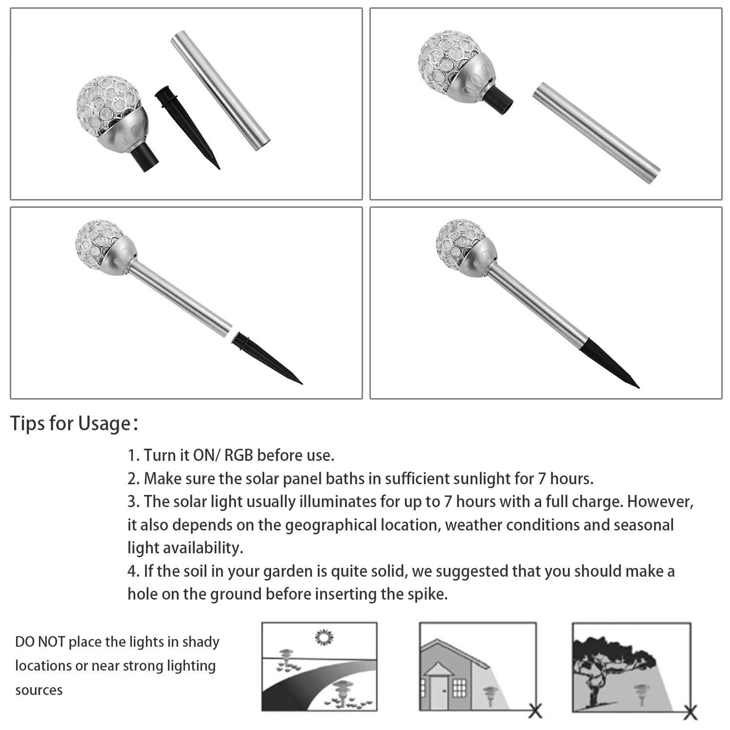3-Pack: Solarek Outdoor Solar Lights by DailySale