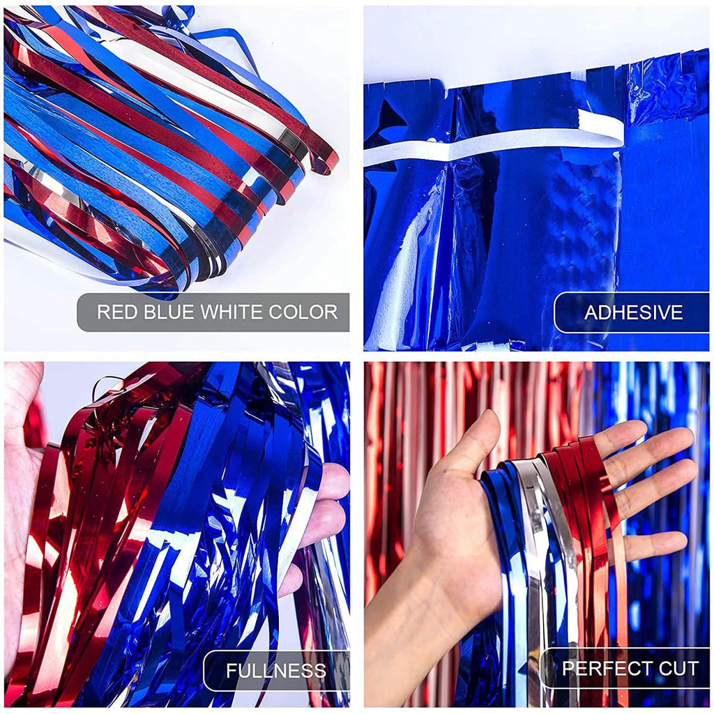 3-Pack: Tinsel Foil Fringe Curtains by DailySale