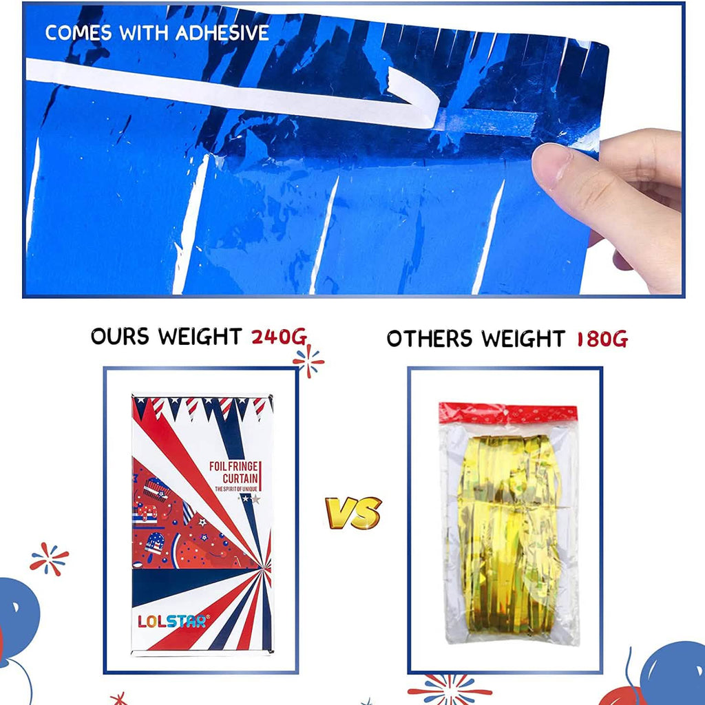 3-Pack: Tinsel Foil Fringe Curtains by DailySale