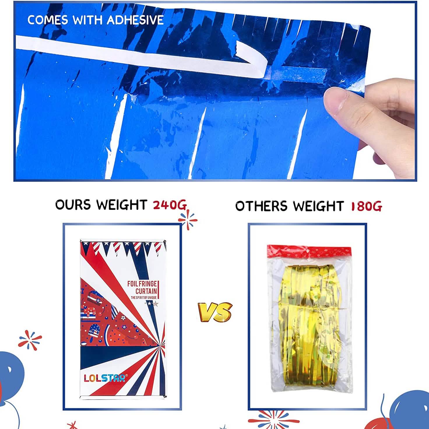 3-Pack: Tinsel Foil Fringe Curtains by DailySale