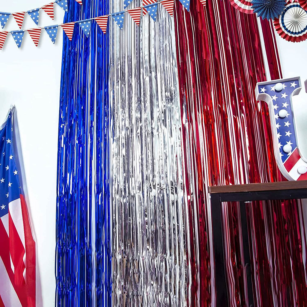 3-Pack: Tinsel Foil Fringe Curtains by DailySale