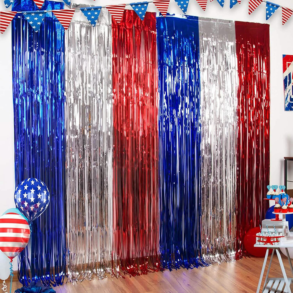 3-Pack: Tinsel Foil Fringe Curtains by DailySale