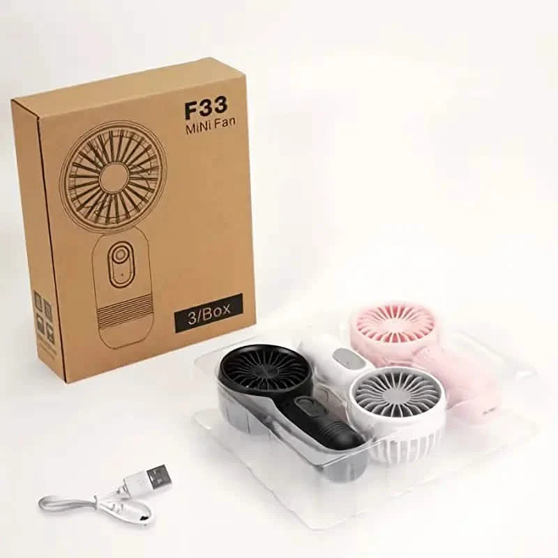 USB Rechargeable Mini Portable Fan with 3 Speeds by DailySale