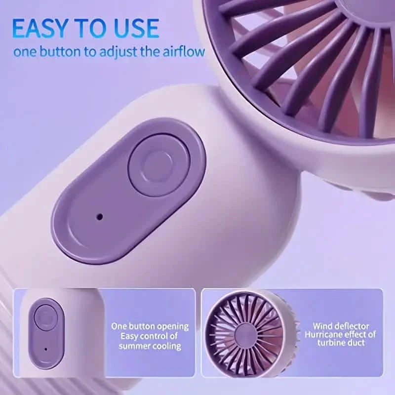 USB Rechargeable Mini Portable Fan with 3 Speeds by DailySale