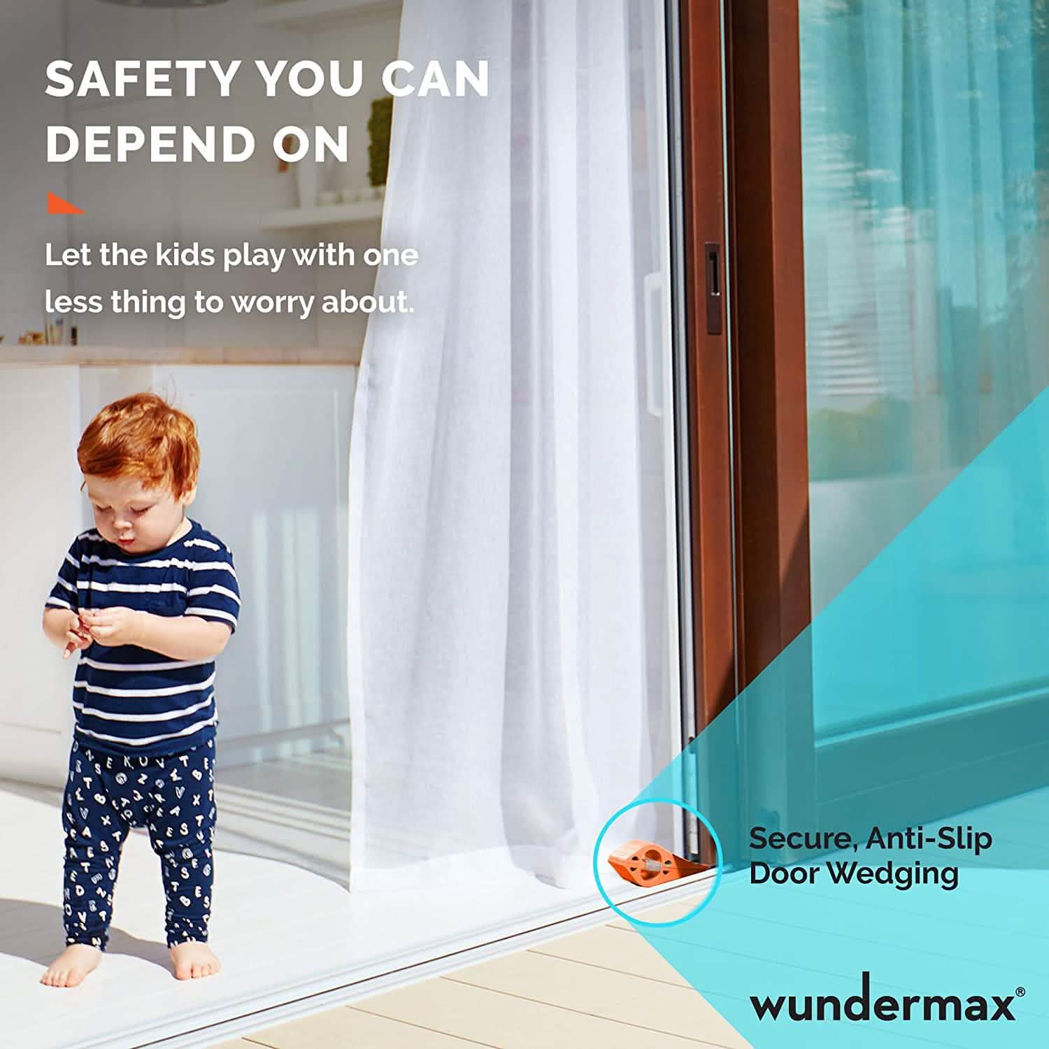 3-Pack: Wundermax Rubber Security Door Stoppers by DailySale