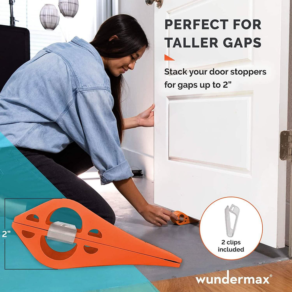 3-Pack: Wundermax Rubber Security Door Stoppers by DailySale