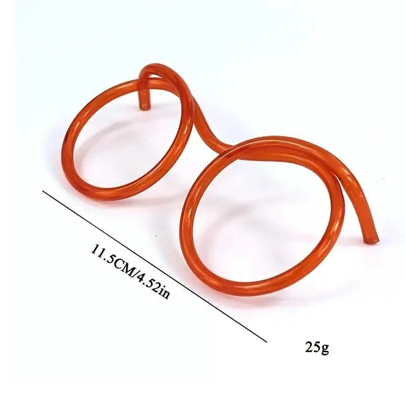 3-Pack: Creative Fun Glasses Straw Crazy Funny Art Straw by DailySale