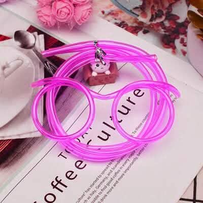 3-Pack: Creative Fun Glasses Straw Crazy Funny Art Straw by DailySale