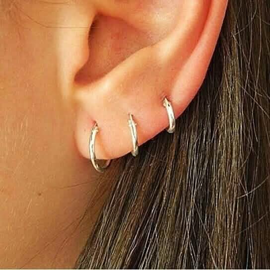 3-Pairs: Endless Hoop Earrings by DailySale